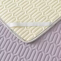 Imagem do Tapete e fronha de látex espesso macio, Conjunto de cama liso, Lençol Cool Feeling, Capa de colchão de resfriamento, Verão, 2 pcs, 3pcs