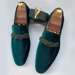 Sapatos masculinos de couro de camurça sapatos de couro de camurça de tamanho grande vintage deslizamento-on clássico casual homem sapatos de condução sapatos de casamento sapatos de vestido masculino - Wolf Magazine