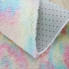Tapete grande fofo para crianças, Tapete de pelúcia no quarto, tapete de veludo macio para crianças, decoração de sala de estar - loja online