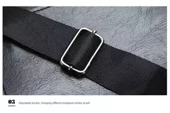 Bolsa crossbody impermeável para homens, cor sólida, grande capacidade, pasta portátil, armazenamento de couro PU, sacos de ombro, meninos na internet