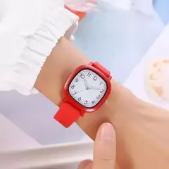 Relógio de Pulso Quartzo de Silicone feminino, Pulseira Casual, Relógio Simplicidade, Marca Original, Presente para Senhoras, Nova Moda na internet
