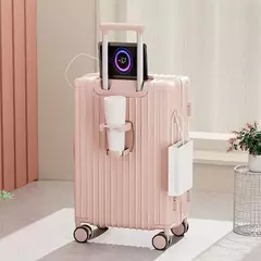 Caixa para bagagem de grande capacidade, roda universal, estojo com senha, mala de viagem, unissexo, novo, 20 ", embarque ABS na internet