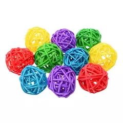 10 pçs cor primária sepak takraw papagaio mascar brinquedo bola pet pássaro pé/pé arranhando/pé brinquedo pet mastigar brinquedo sepak takraw - Wolf Magazine