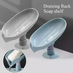 Imagem do Transparente Portátil Folha Shaped Soap Box, Prateleira De Chuveiro, Dreno, Livre e Conveniente, Suprimentos Do Banheiro, Acessórios De Banho