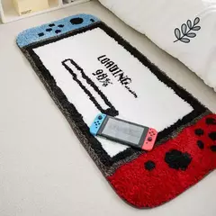 Criativo reunindo Switch Game Carpet, Tapete antiderrapante para o jogador do jogo do banheiro, Tapete adornado, Decoração da casa