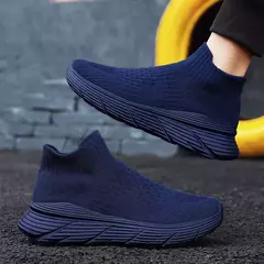 Tênis Leve Respirável Masculino, Corrida, Caminhada, Tênis de Meia, Esporte, Casual, Moda - comprar online