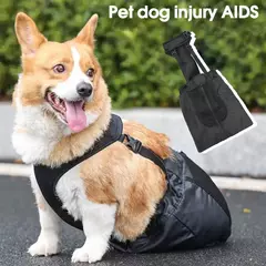 Saco de arrasto saco de arrasto saco de transporte de recuperação cadeira de rodas ajustável proteção volta perna saco de arrasto para proprietários de animais de estimação cães feridos