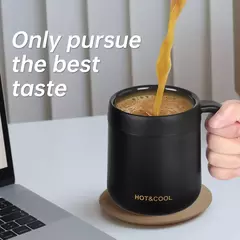 Caneca de café isolada com alça, Copo de aço inoxidável com lábio, Copo térmico, 350ml, 550ml na internet