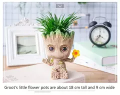 Desenhos animados Groot Figurines para Decoração de Casa, Modelo Miniatura, Desktop Display, Artesanato, Árvore Homem Ornamento, Decoração Do Escritório, 5cm - Wolf Magazine