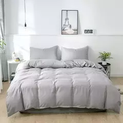 Imagem do Nordic Solid Color Lixar Duvet Cover Set, Individual, Duplo, Queen, Cama King Simples, Fronha, Roupa de cama, Sem lençol,