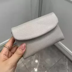 Genuína Couro De Vaca Carteira Curta Para Mulheres, Trifold, Pequenas Bolsas, Clutch Couro De Vaca, Titular Do Cartão, Carteiras Do Cartão De Viagem - Wolf Magazine