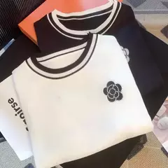 T-shirt fina de manga curta feminina, camisa com gola redonda, blusa elegante, solta, elegante, nova, verão - comprar online