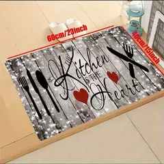 Tapete absorvente para sala de estar, Tapete de cozinha, Tapetes antiderrapantes, Capacho de entrada, Tapetes retro - comprar online
