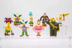Nj croce retro nostálgico simpsonns fio dobrado série família boneca personagem figura modelo brinquedos figura de ação para crianças presentes