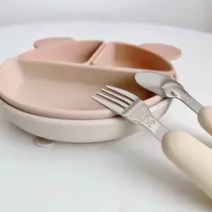 Baby Cartoon Tableware Set, Crianças Utensílio, Aço Inoxidável, Criança Louça, Talheres, Alimentação Colher, Garfo, Infantil na internet