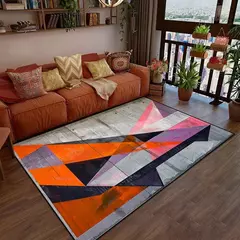 Tapete abstrato antiderrapante geométrico para sala de estar Tapetes de grande - comprar online