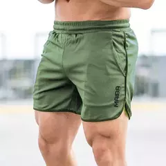Calções Esportivos de Fitness Respiráveis, Correndo, Calças Quick Dry, Slim Training, Verão, Novo, Calça Quarter, 2023 - loja online