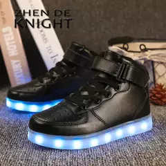 Tamanho 25-46 led sapatos com luzes brilhantes led chinelos para crianças & adulto feminino tenis para crianças meninos meninas sapatilhas luminosas - loja online