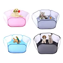 Tenda dobrável para animais de estimação, gaiola respirável, canil, coelho, esconderijo, animal para chinchila, quintal ao ar livre, cerca hexagonal multicolorida - comprar online