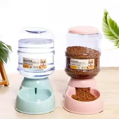 Alimentadores automáticos para cães, garrafa de água de plástico, tigela para alimentação e beber, dispensador de água para cães, tigela de alimentação para animais de estimação, suprimentos para animais de estimação