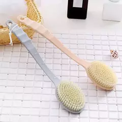 Escova de banho longa alça para limpeza corporal, escovas esfoliantes, massagem nas costas, chuveiro, espuma SPA, acessórios do banheiro, esponja macia - Wolf Magazine