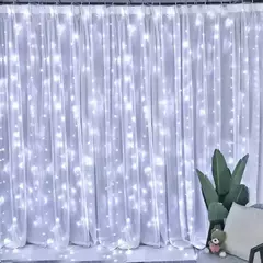 Imagem do USB Festoon LED Curtain String Lights, Fairy Lights, Guirlanda de Natal, Casamento, Casa, Quarto, Decoração Iluminação, 6x3, 3x3, 4x3