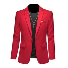 Blazer casual de negócios masculino, vestido de casamento noivo, tops de terno boutique, casaco monocromático, marca de alta qualidade, moda - Wolf Magazine