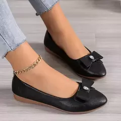 Imagem do Mulheres casuais apartamentos sapatos novo arco elegante sapatos de caminhada primavera designer marca retro vestido sola macia sapatos zapatillas mujer