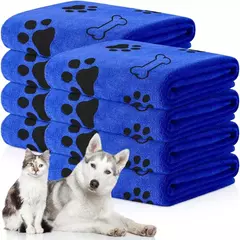 Toalha de secagem para cães e gatos, toalha de banho para animais de estimação, microfibra de secagem rápida para cachorros, produtos de banho para animais de estimação, absorvente médio para cães - loja online