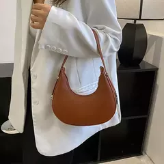 Bolsa de ombro Hobo de couro PU feminina, bolsa de embreagem pequena bolsa de ax - comprar online