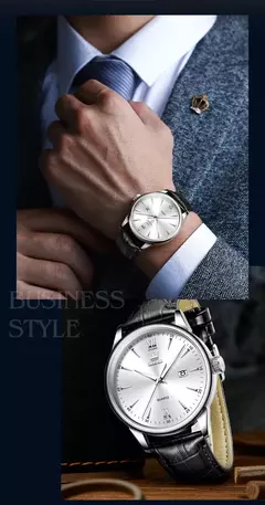 OLEVS-Relógios de luxo high-end para homens, relógios originais de aço inoxidável, marca top, relógio de quartzo, relógio manual, moda - loja online