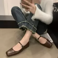 Sapatilhas de bailarina rasas para mulheres, sapatilhas femininas, sapatilhas casuais, sapatos Lolita, sapatilhas ao ar livre, moda primavera, 2021 - comprar online