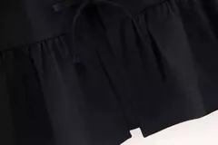 TRAFZA-Feminina Hollow Out O-Neck manga curta com renda por cima, blusa casual, streetwear chique feminino, camisa sólida da moda, 2024