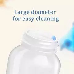 Mamadeira de grande capacidade com alça, desenho animado, material de segurança, bebê, 0-3 anos, 250ml - Wolf Magazine