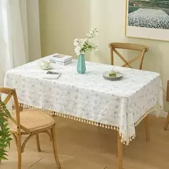 Pequena Margarida Padrão Toalha De Mesa De Mesa, Bordado, Festa De Casa, Retangular, Fluindo Design Floral, Mesa De Jantar Pano, Simples