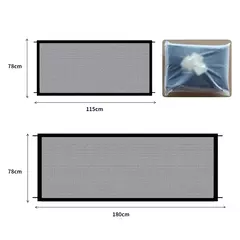Imagem do Portátil Respirável Pet Barrier Fence, Mesh Escadas, Entrada da cozinha, Portão interior, Guarda de Separação Cães, Isolado Baby Hooks Playpen