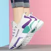 Sapatos esportivos respiráveis vulcanizados para mulheres, tênis casual de malha de jogging, sapatilhas femininas ao ar livre, 36-40 tênis