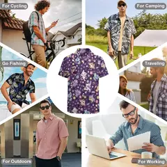 Camiseta havaiana masculina de manga curta, estampa de ovelha 3D, roupas de praia soltas, camisas grandes, verão - Wolf Magazine