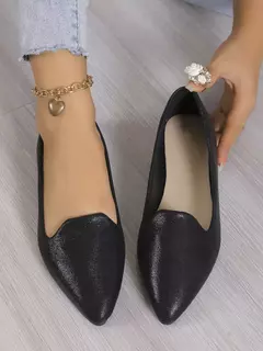 Mocassins deslizantes respiráveis para mulheres, sapatilhas rasas de balé elástico, fundo macio, sapatos de barco com dedo apontado, tamanho grande, 43, moda, 2024