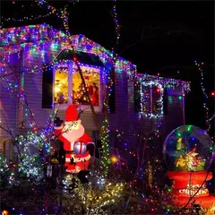 Natal ao ar livre LED String Light Guirlandas, Fairy Lamp, decoração de casa, luzes de férias, 220V, plugue UE, 10m - Wolf Magazine