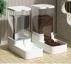 Alimentador automático para gatos e dispensador de água com recipiente de armazenamento de alimentos por gravidade para cães e gatos na internet