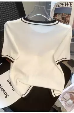 T-shirt fina de manga curta feminina, camisa com gola redonda, blusa elegante, solta, elegante, nova, verão - Wolf Magazine