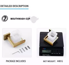 Imagem do Escovado Ouro Acessórios Do Banheiro Conjunto, suporte Da Escova Do Vaso Sanitário, suporte Do Papel Higiênico, Barra De Toalha, Cremalheira Do Trilho, Gancho De Cabide, Hardware Saboneteira