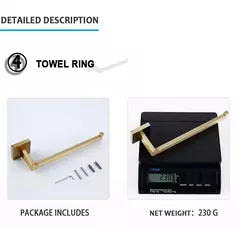 Imagem do Escovado Ouro Acessórios Do Banheiro Conjunto, suporte Da Escova Do Vaso Sanitário, suporte Do Papel Higiênico, Barra De Toalha, Cremalheira Do Trilho, Gancho De Cabide, Hardware Saboneteira