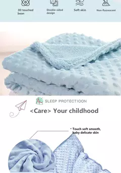 Imagem do Cobertor do bebê & swaddling recém-nascido térmico macio velo cobertor inverno sólido conjunto de cama colcha algodão infantil swaddle wrap