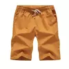 Bermuda masculina de algodão, calções casuais masculinos, calções pretos, roupas de praia, marca clássica, verão 2022