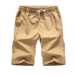Bermuda masculina de algodão, calções casuais masculinos, calções pretos, roupas de praia, marca clássica, verão 2022 - Wolf Magazine
