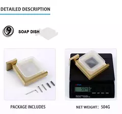 Escovado Ouro Acessórios Do Banheiro Conjunto, suporte Da Escova Do Vaso Sanitário, suporte Do Papel Higiênico, Barra De Toalha, Cremalheira Do Trilho, Gancho De Cabide, Hardware Saboneteira - comprar online