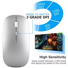 Ultra-Slim Bluetooth Teclado e Mouse Combo, Tecla Mudo, Mouse sem fio, Ratos para Mac, iPad, iPhone, iOS, Android, Windows na internet