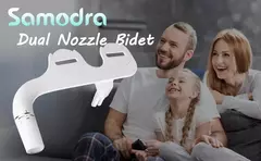 SAMODRA-Pulverizador não elétrico do bidé do bocal duplo, assento do toalete, acessórios do banheiro, chuveiro higiênico, mão direita e esquerda - comprar online